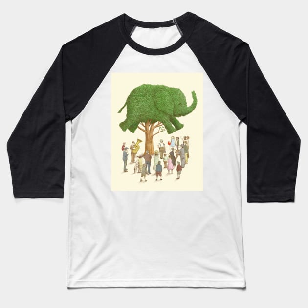 The Elephant Tree Baseball T-Shirt by Terry Fan